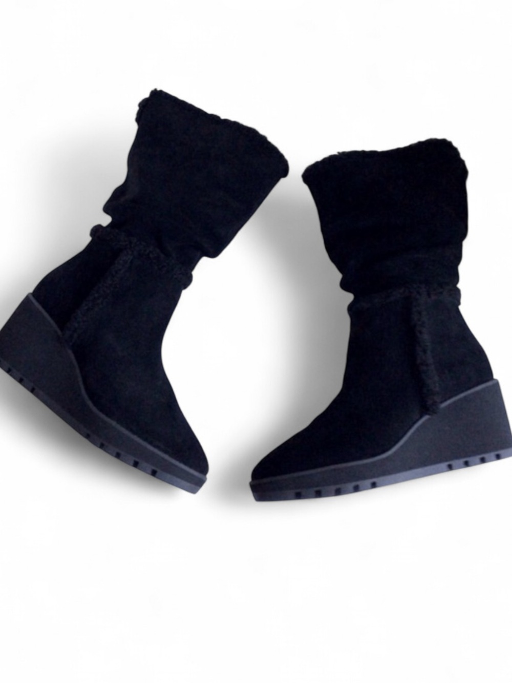 Y2k Slouchy Wedge Boots